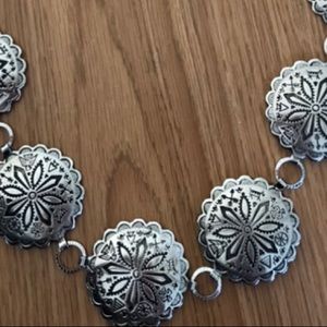 Western Silver adjustable belt